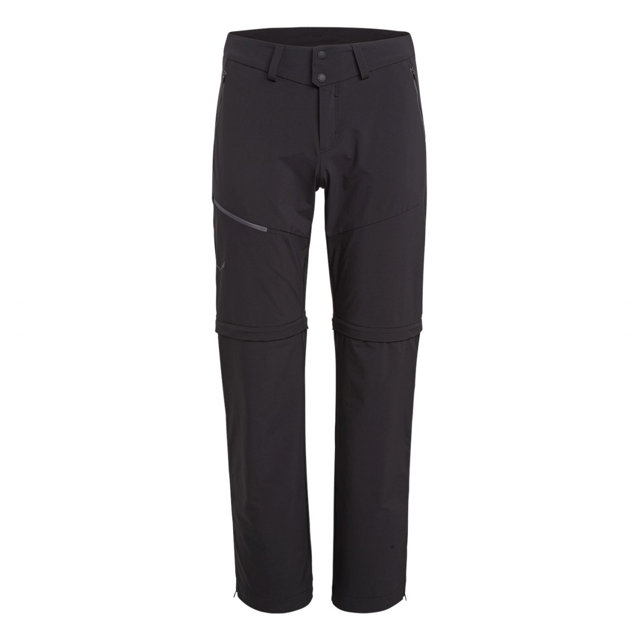 Pantalones Softshell Hombre Chile - Salewa Puez 2 Durastretch Zip-Off - Negras - UYDV-24873